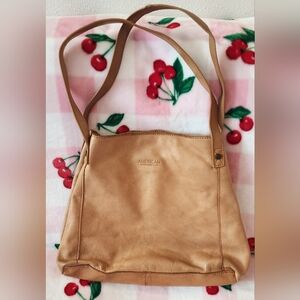 American Leather Company Tan Liberty Shoulder Purse